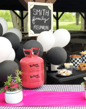 Load image into Gallery viewer, 9.5" Helium Balloon Tank Kit with 30 Balloons