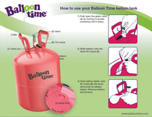Load image into Gallery viewer, 9.5" Helium Balloon Tank Kit with 30 Balloons
